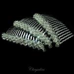 Chrysalini Crystal Bridal Crown, Wedding Comb Hairpiece - HD4142 image