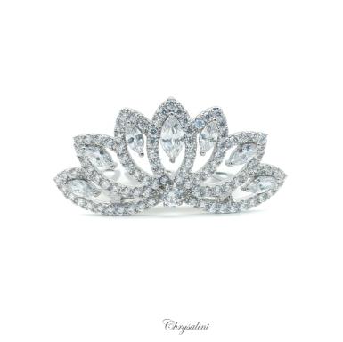 Chrysalini Crystal Bridal Crown, Wedding Comb Hairpiece - MT4010 MT4010 | FLOWER GIRLS Image 1