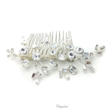 Chrysalini Crystal Bridal Crown, Wedding Comb Hairpiece - R38977 R38977 Image 1