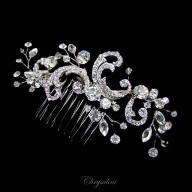 Chrysalini Crystal Bridal Crown, Wedding Comb Hairpiece - R83635 R83635  Image 1