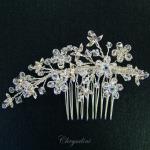 Chrysalini Crystal Bridal Crown, Wedding Comb Hairpiece - T10038 image
