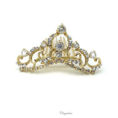 Chrysalini Crystal Bridal Crown, Wedding Comb Hairpiece - T15600 T15600-PK2 Image 1