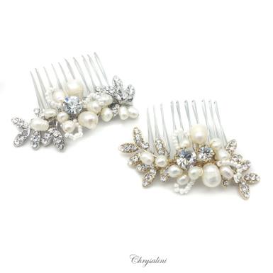 Chrysalini Crystal Bridal Crown, Wedding Comb Hairpiece - C9071G C9071G  Image 1