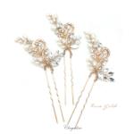 Chrysalini Bridal Hairpiece, Wedding Hair Pins - HD10640 image