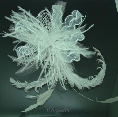 Deluxe Chrysalini Hairpiece, Wedding Facinator - AR64101 AR64101 Image 1