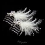 Deluxe Chrysalini Hairpiece, Wedding Facinator - AR64794 image