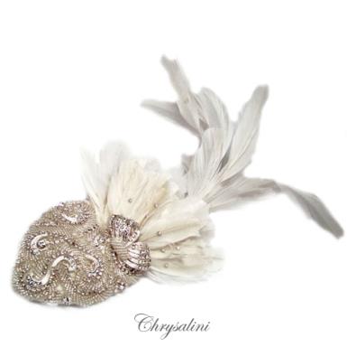 Deluxe Chrysalini Hairpiece, Wedding Facinator - AR66343 AR66343 Image 1