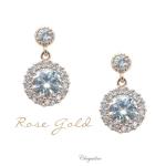 Bridal Jewellery, Chrysalini Wedding Earrings with Crystals - BAE0054 image