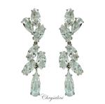 Bridal Jewellery, Chrysalini Wedding Earrings with Crystals - BE83639 image