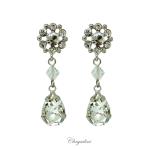 Bridal Jewellery, Chrysalini Wedding Earrings with Crystals - FZE0008 image