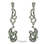 Bridal Jewellery, Chrysalini Wedding Earrings with Crystals - JE3264 image