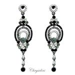 Bridal Jewellery, Chrysalini Wedding Earrings with Crystals - JE53250 image