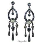 Bridal Jewellery, Chrysalini Wedding Earrings with Crystals - OE1920 image