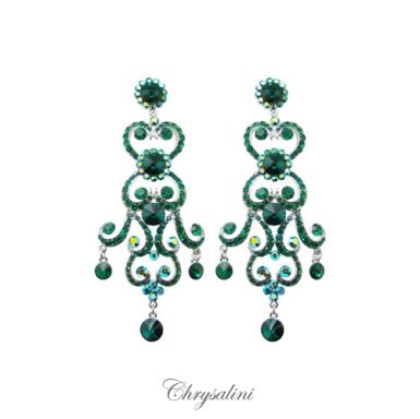Bridal Jewellery, Chrysalini Wedding Earrings with Crystals - OE7095W OE7095W Image 1