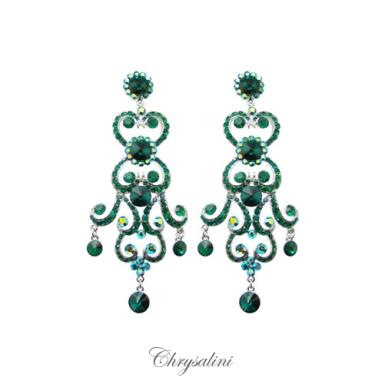 Bridal Jewellery, Chrysalini Wedding Earrings with Crystals - OE7109W OE7109W Image 1