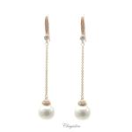 Bridal Jewellery, Chrysalini Wedding Earrings with Pearls - EL11432G image
