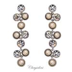 Bridal Jewellery, Chrysalini Wedding Earrings with Pearls - VE20028RG image