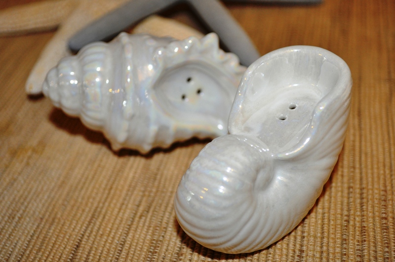 Wedding Seashell Salt and Pepper Shakers Wedding Wish