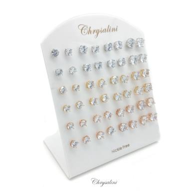 Bridal Jewellery, Chrysalini Wedding Earrings Huggies - BAE5004STAND BAE5004STAND Image 1