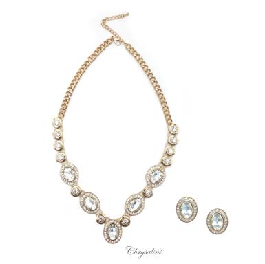 Bridal Jewellery, Chrysalini Wedding Necklaces with Crystals - BN4092 BN4092 Image 1