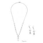 Bridal Jewellery, Chrysalini Wedding Necklaces with Crystals - CN300 image