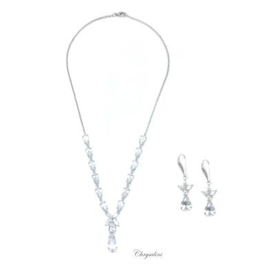 Bridal Jewellery, Chrysalini Wedding Necklaces with Crystals - CN602 CN602 Image 1