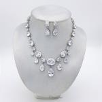 Bridal Jewellery, Chrysalini Wedding Necklaces with Crystals - CN806G image