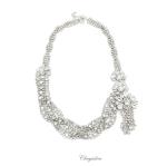 Bridal Jewellery, Chrysalini Wedding Necklaces with Crystals - F4045A image