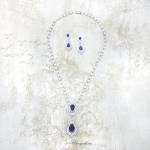 Bridal Jewellery, Chrysalini Wedding Necklaces with Crystals - MN0151 image
