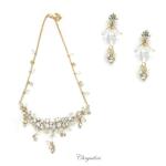 Bridal Jewellery, Chrysalini Wedding Necklaces with Crystals - NL9499 image