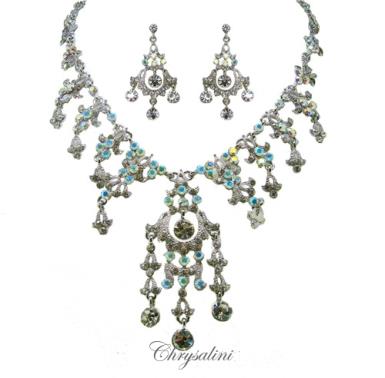 Bridal Jewellery, Chrysalini Wedding Necklaces with Crystals - ON3118 ON3118 - SET Image 1