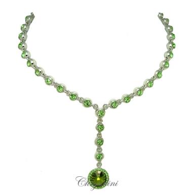 Bridal Jewellery, Chrysalini Wedding Necklaces with Crystals - ON6282 ON6282 - SET Image 1