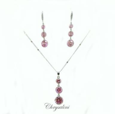 Bridal Jewellery, Chrysalini Wedding Necklaces with Crystals - XPN020 XPN020 Image 1