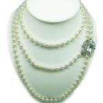 Bridal Jewellery, Chrysalini Wedding Necklaces with Pearls - DN1210 image