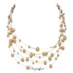 Bridal Jewellery, Chrysalini Wedding Necklaces with Pearls - PN030W image