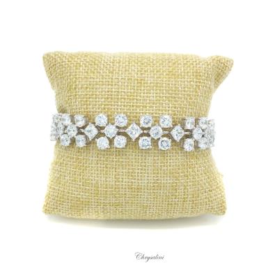 Bridal Jewellery, Chrysalini Wedding Bracelets with Crystals - CB030 CB030 Image 1