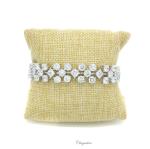 Bridal Jewellery, Chrysalini Wedding Bracelets with Crystals - CB030 image
