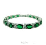 Bridal Jewellery, Chrysalini Wedding Bracelets with Crystals - CB032 image