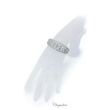 Bridal Jewellery, Chrysalini Wedding Bracelets with Crystals - CB0326 CB0326  | LIMITED STOCK Image 1
