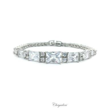 Bridal Jewellery, Chrysalini Wedding Bracelets with Crystals - CB035 CB035 Image 1