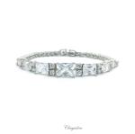 Bridal Jewellery, Chrysalini Wedding Bracelets with Crystals - CB035 image