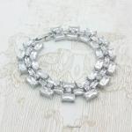Bridal Jewellery, Chrysalini Wedding Bracelets with Crystals - CB041 image