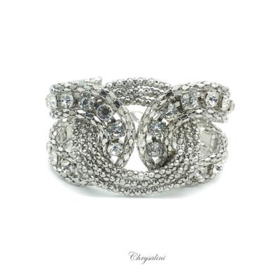 Bridal Jewellery, Chrysalini Wedding Bracelets with Crystals - CB0600 CB0600 Image 1