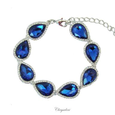 Bridal Jewellery, Chrysalini Wedding Bracelets with Crystals - CB23197W CB23197W Image 1