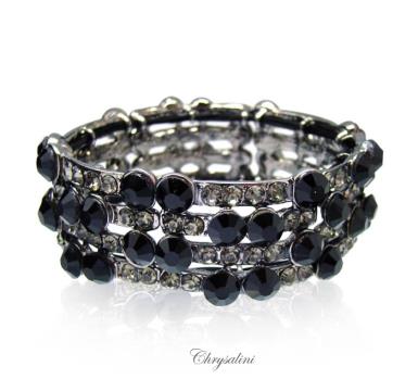 Bridal Jewellery, Chrysalini Wedding Bracelets with Crystals - CB4355GY CB4355GY MIN 2 Image 1
