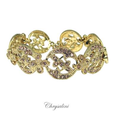 Bridal Jewellery, Chrysalini Wedding Bracelets with Crystals - CB6624 CB6624 Image 1