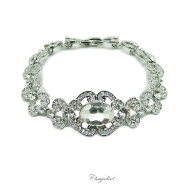 Bridal Jewellery, Chrysalini Wedding Bracelets with Crystals - CB9281 CB9281 Image 1