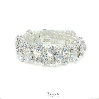 Bridal Jewellery, Chrysalini Wedding Bracelets with Crystals - HL1397 HL1397 Image 1