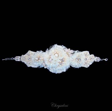 Bridal Jewellery, Chrysalini Wedding Bracelets with Crystals - HL1747 HL1747-LIMITED STOCK Image 1