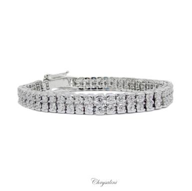 Bridal Jewellery, Chrysalini Wedding Bracelets with Crystals - MB0045 MB0045 Image 1
